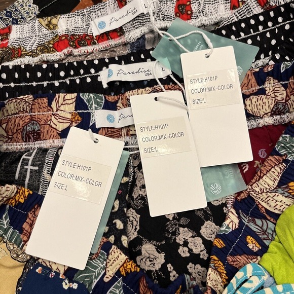 (3) Vintage Aesthetic Patchwork Shorts Festival Wear Hippie Music Bohemian Sz Lg - Picture 13 of 13